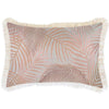 Cushion Cover-Coastal Fringe Natural-Positano Blush-35cm x 50cm