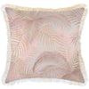 Cushion Cover-Coastal Fringe Natural-Positano Blush-60cm x 60cm