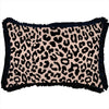 Cushion Cover-Coastal Fringe Black-Jungle Peach-60cm x 60cm