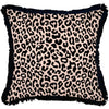 Cushion Cover-With Black Piping-Jungle Peach-35cm x 50cm
