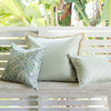 Cushion Cover-Coastal Fringe Natural-Zig Zag Pale Mint-60cm x 60cm