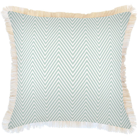 Cushion Cover-Coastal Fringe Natural-Sunday-60cm x 60cm