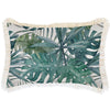 Cushion Cover-Coastal Fringe Natural-Positano Pale Mint-35cm x 50cm