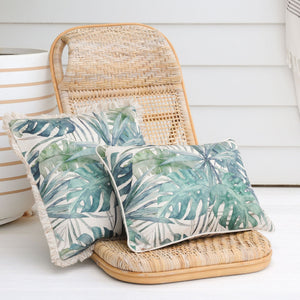 Cushion Cover-Coastal Fringe- Freshwater-45cm x 45cm