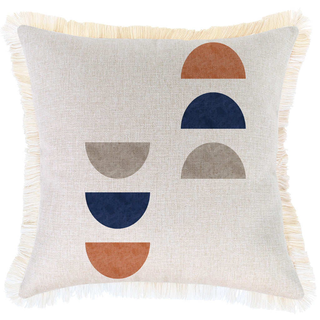 Cushion Cover-Coastal Fringe-Shadow Moon-45cm x 45cm