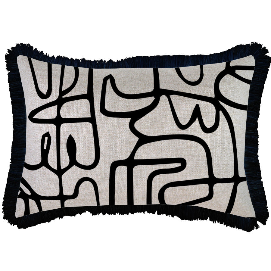 Cushion Cover-Coastal Fringe-Art-Studio-35cm x 50cm