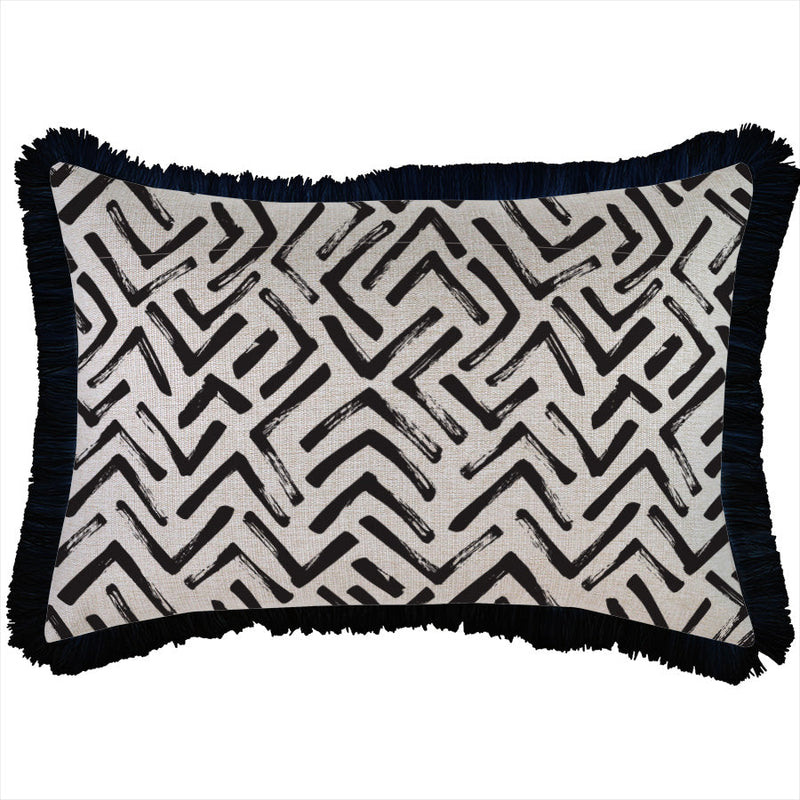 Cushion Cover-Coastal Fringe-Tribal-35cm x 50cm