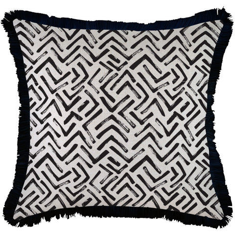Cushion Cover-Coastal Fringe-Tribal-35cm x 50cm