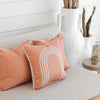 Cushion Cover-Coastal Fringe-Solid-Clay-45cm x 45cm