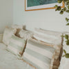 Cushion Cover-Coastal Fringe-Deck-Stripe-Smoke-35cm x 50cm