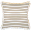 Cushion Cover-With Piping-Earth-Lines-Beige-45cm x 45cm