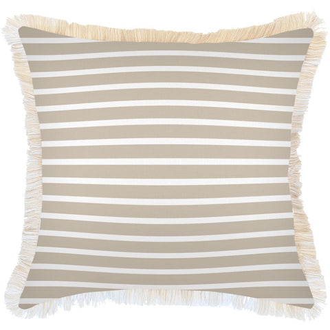 Cushion Cover-With Piping-Tall-Palms-Beige-35cm x 50cm