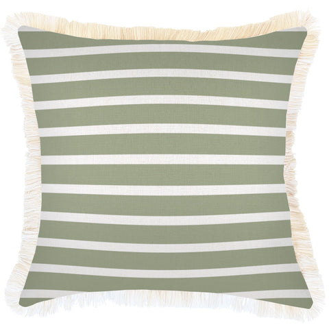 Cushion Cover-With Piping-Postcards Sage-45cm x 45cm