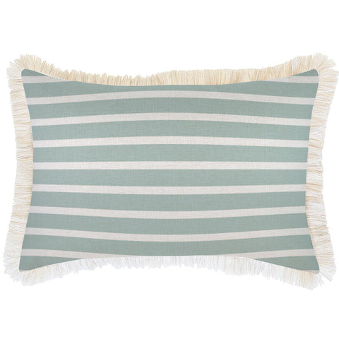 Cushion Cover-Coastal Fringe Natural-Bora Bora-45cm x 45cm