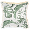 Cushion Cover-Coastal Fringe-Palm Tree Paradise Natural-35cm x 50cm