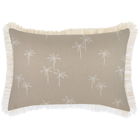 Cushion Cover-Coastal Fringe-Tahiti Beige-45cm x 45cm