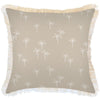 Cushion Cover-Coastal Fringe Natural-Palm Cove Beige-35cm x 50cm