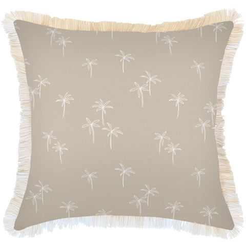 Cushion Cover-With Piping-Check Beige-60cm x 60cm