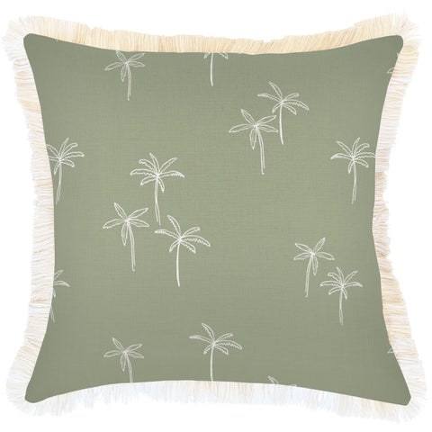 Cushion Cover-With Piping-Palm Cove Sage-35cm x 50cm