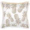 Cushion Cover-Coastal Fringe-Tribal-Beige-45cm x 45cm