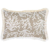 Cushion Cover-Coastal Fringe-Pineapples Beige-45cm x 45cm