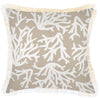 Cushion Cover-Coastal Fringe-Tribal-Beige-45cm x 45cm