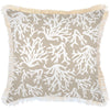 Cushion Cover-Coastal Fringe Natural-Coastal Coral Beige-35cm x 50cm