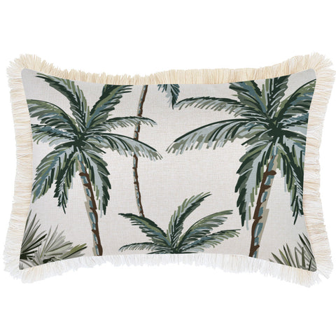 Cushion Cover-Coastal Fringe-Aloha Sage-45cm x 45cm