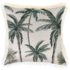 Cushion Cover-Coastal Fringe-Check Sage-35cm x 50cm