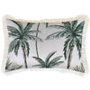 Cushion Cover-Coastal Fringe Natural-Rainforest Sage-35cm x 50cm