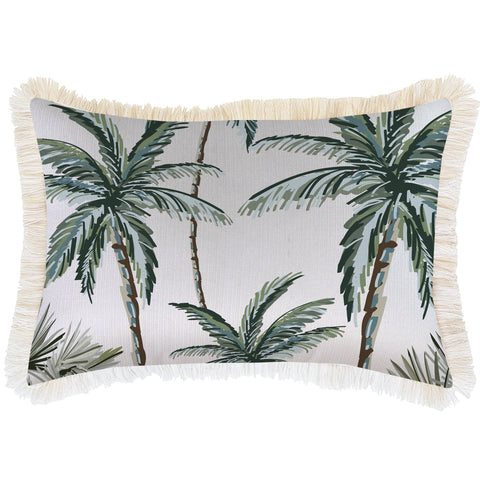 Cushion Cover-Coastal Fringe-Del Coco-35cm x 50cm