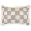 Cushion Cover-Coastal Fringe-Tribal-Beige-45cm x 45cm