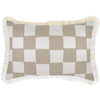 Cushion Cover-Coastal Fringe-Tribal-Beige-60cm x 60cm