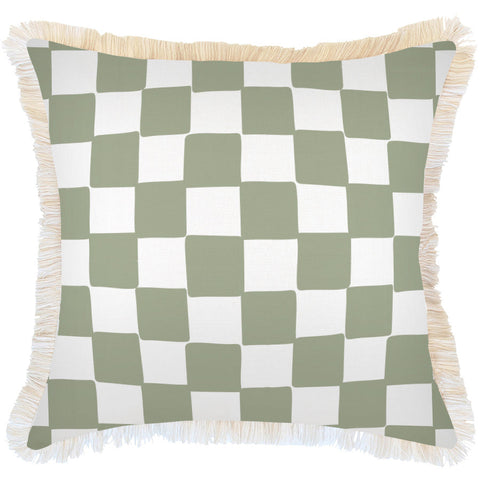 Cushion Cover-With Piping-Milan Green-45cm x 45cm