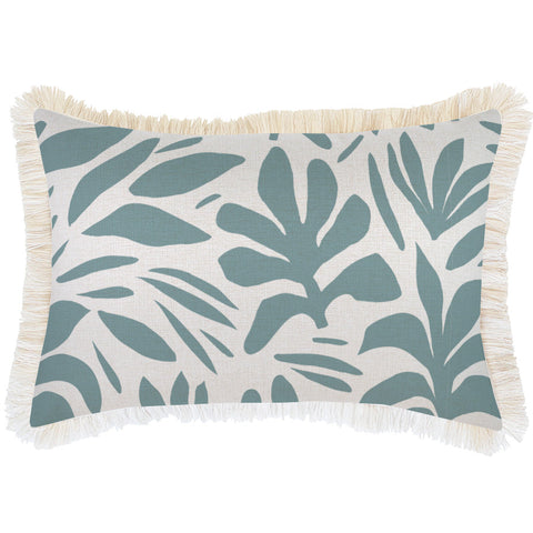 Cushion Cover-Coastal Fringe-Milan Blue-45cm x 45cm