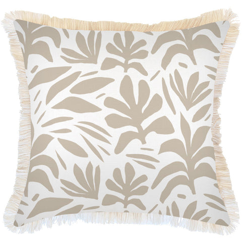 Cushion Cover-With Piping-Check Beige-60cm x 60cm