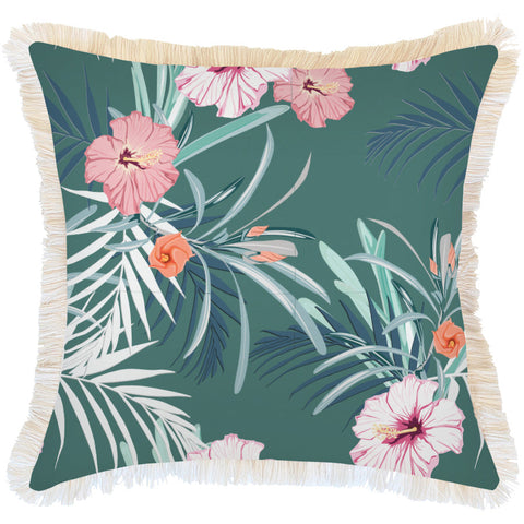 Cushion Cover-Coastal Fringe-Moonlight-60cm x 60cm