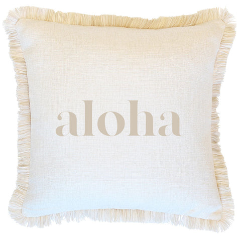 Cushion Cover-With Piping-Coastal Coral Beige-45cm x 45cm