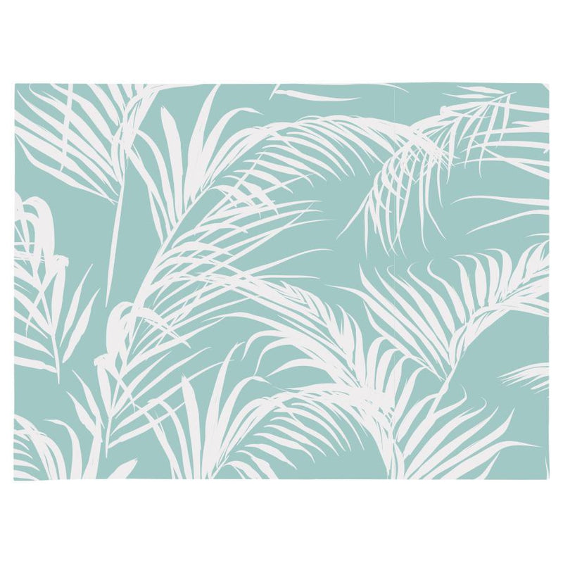 Placemat set of 4-Classic Palms Aqua-46cm x 33cm