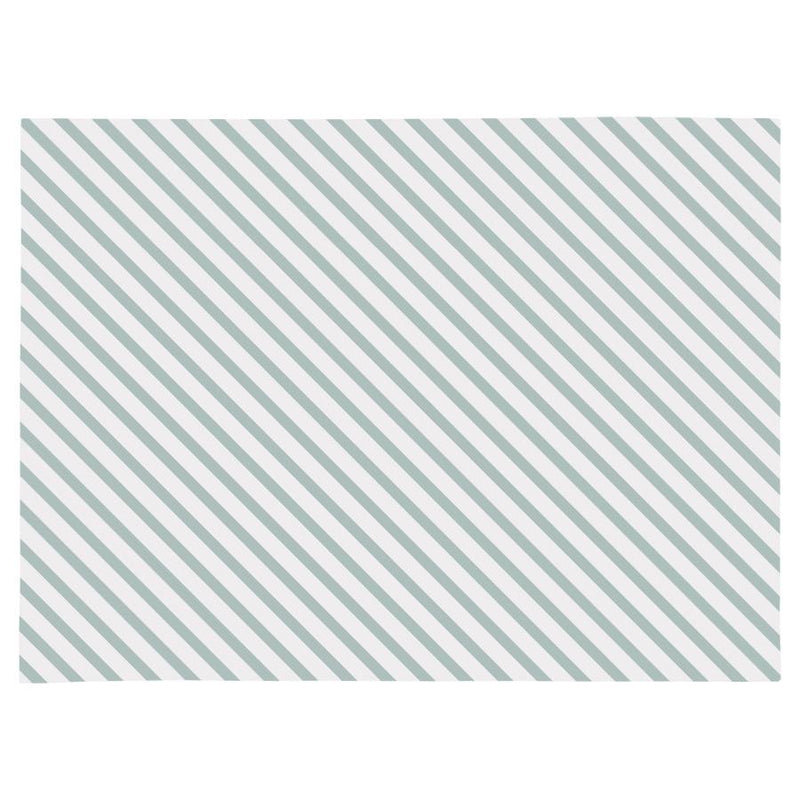 Placemat set of 4-Side Stripe Seafoam-46cm x 33cm
