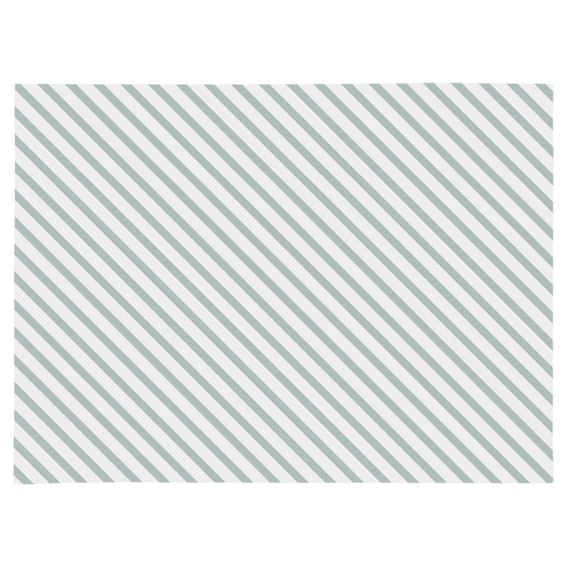 Placemat set of 4-Side Stripe Seafoam-46cm x 33cm