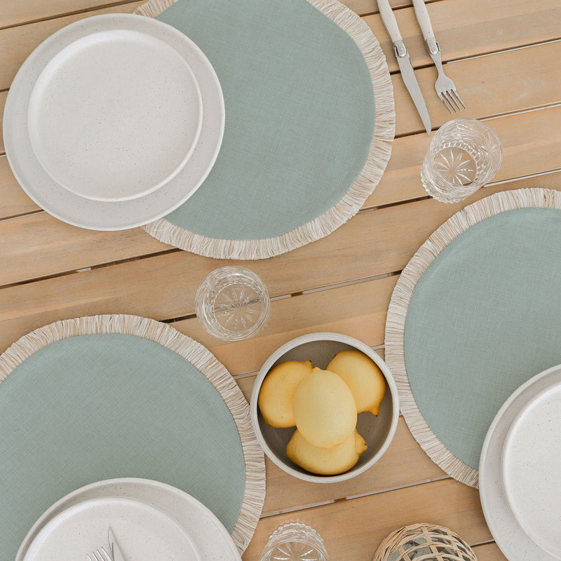 Round Placemat-Solid-Seafoam-40cm