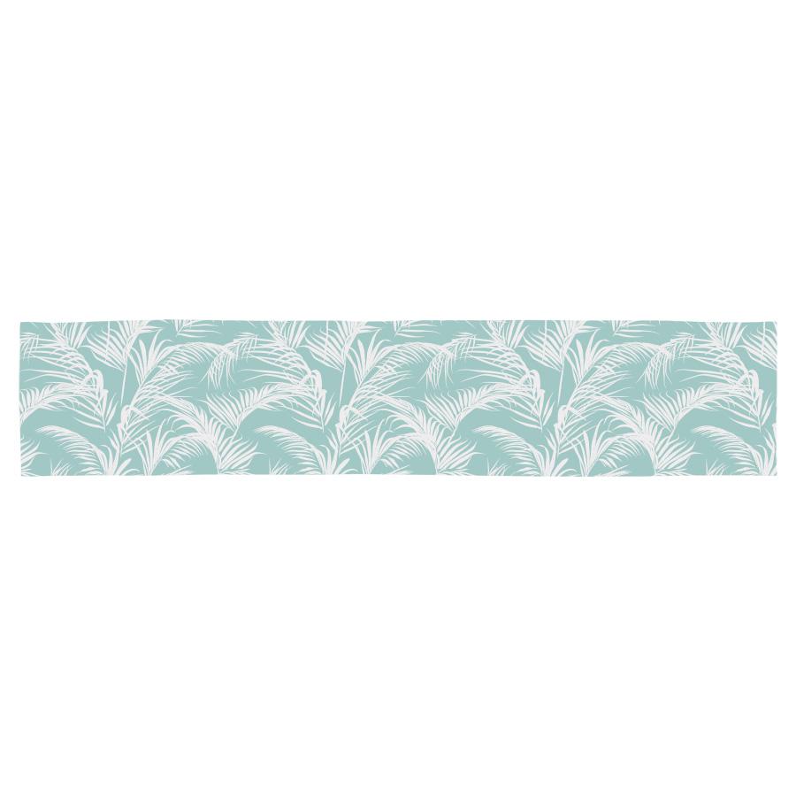 Table Runner-Classic Palms Aqua-210cm x 40cm