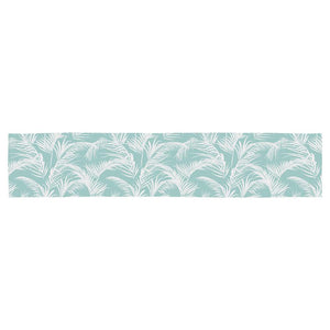 Table Runner-Classic Palms Aqua-210cm x 40cm