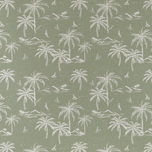Cushion Cover-Coastal Fringe Natural-Postcards Sage-45cm x 45cm