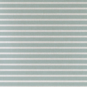 Cushion Cover-Coastal Fringe Natural-Hampton Stripe Seafoam-35cm x 50cm