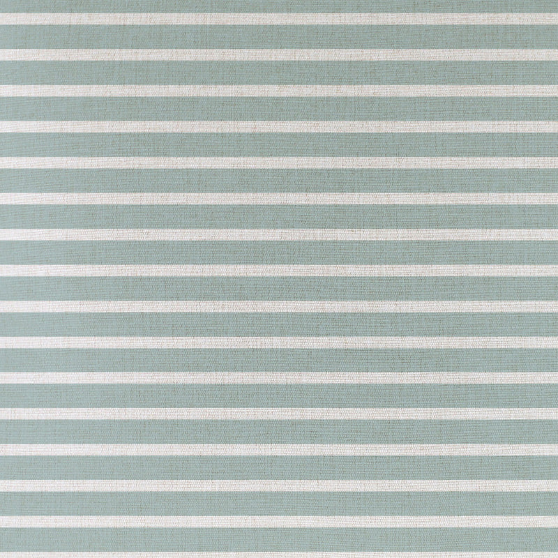 Cushion Cover-Coastal Fringe Natural-Hampton Stripe Seafoam-35cm x 50cm