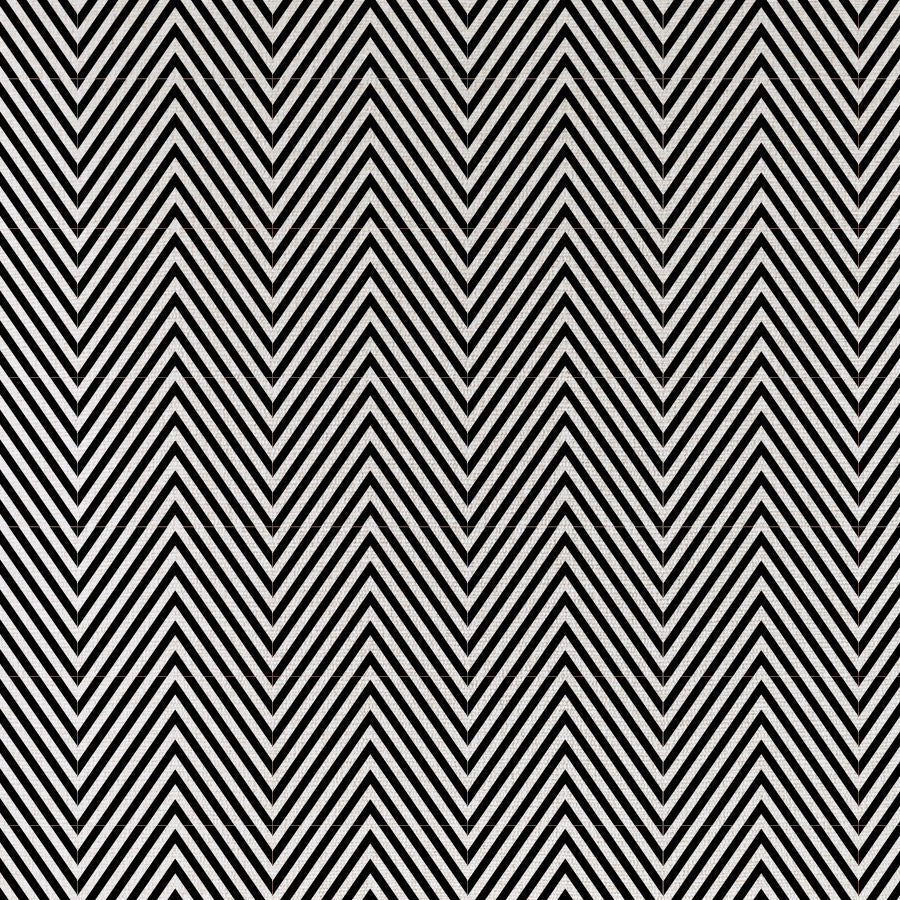 Fabric by the Metre Zig Zag Black