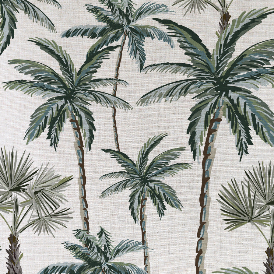 FabricbytheMetre PalmTreeParadiseNatural 140cmx100cm