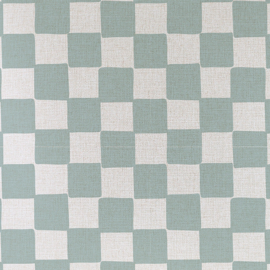 Fabric by the Metre Check Seafoam